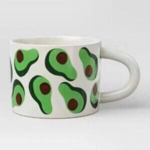 Room Essentials NWT Avocado Pattern Stoneware Mug 16oz